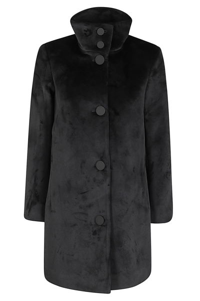 Shop Rrd - Roberto Ricci Design Velvet Neo Coat Wom Jkt In Nero