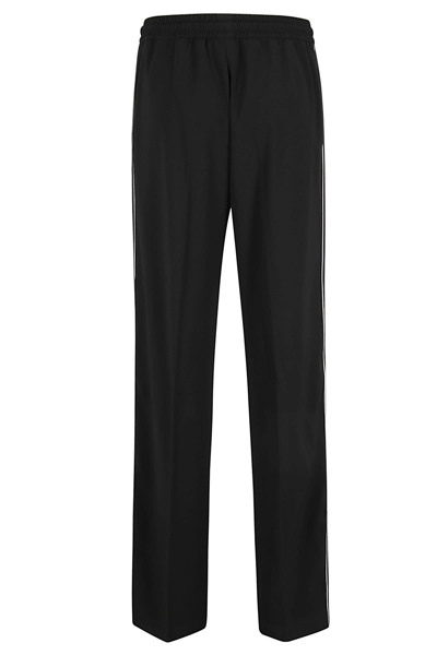 Shop Moncler Trousers In Nero