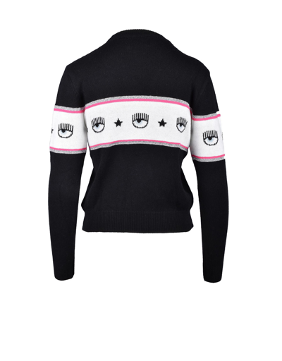 Shop Chiara Ferragni Womens Black Sweater