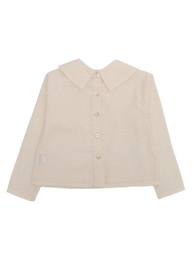 Shop Zhoe &amp; Tobiah Pointed Collar Blouse In Cream