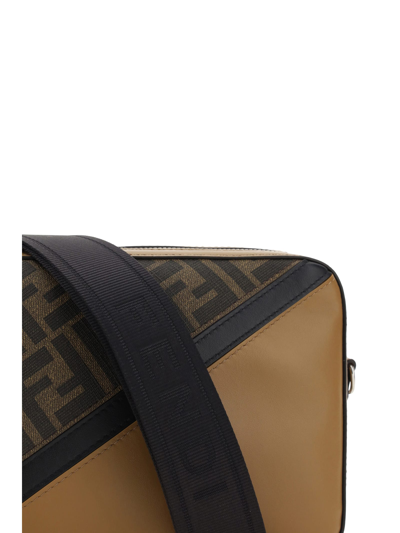 Shop Fendi Camera Shoulder Bag In Tab.mr+sand+nero+p