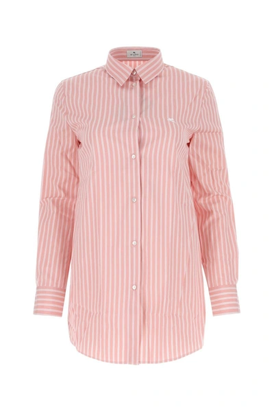 Shop Etro Shirts In Pink