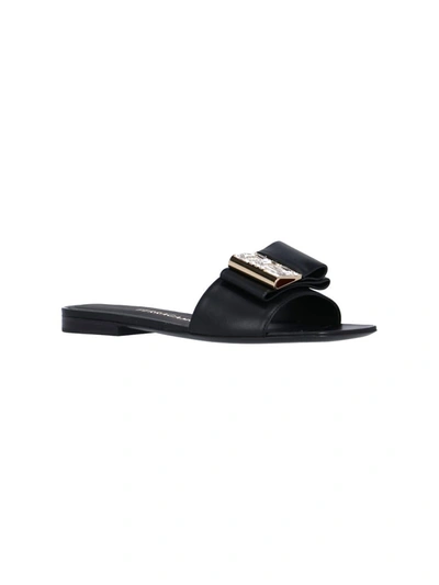 Shop Ferragamo Sandals In Black
