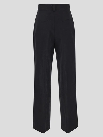 Shop Gentry Portofino Gentryportofino Straight-leg Trousers In Black