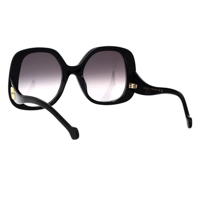 Gucci Gg1235s 001 Butterfly Sunglasses In Black