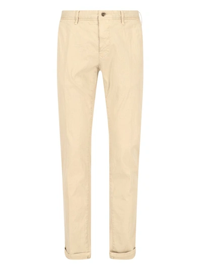 Shop Incotex Trousers In Beige