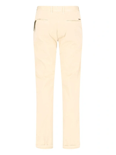 Incotex Straight Trousers With Pockets And Loops In White
