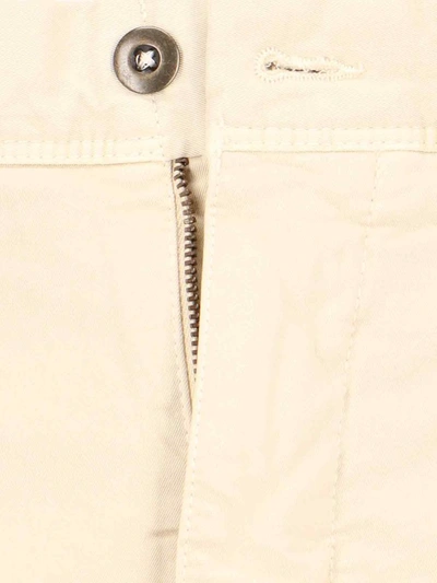 Incotex Straight Trousers With Pockets And Loops In White