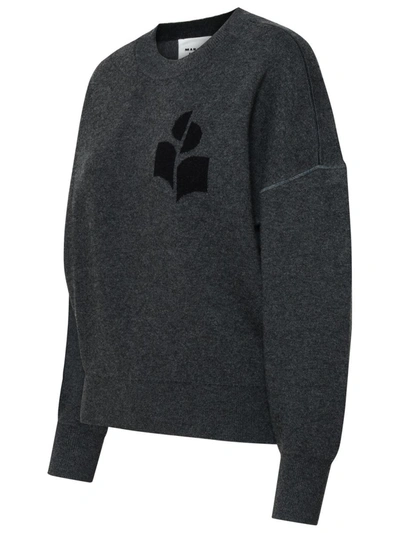 Shop Isabel Marant Étoile Grey Wool Blend 'atlee' Sweater