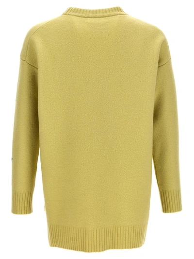 Shop Jil Sander 'fashion Show Invitation' Sweater In Yellow