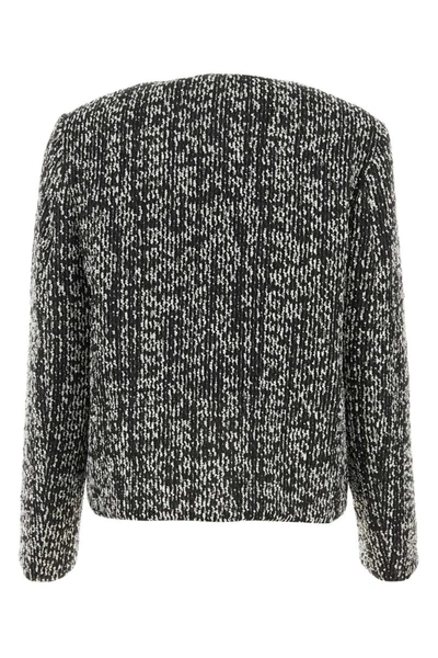 Lanvin Tweed Jacket In Blackwhite
