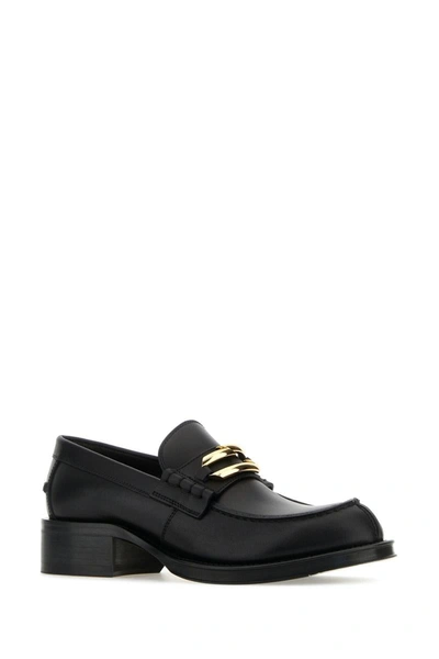 Lanvin Black Leather Medley Loafers In Black