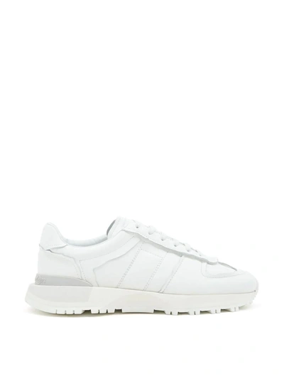 Shop Maison Margiela 50-50 Runner Sneakers In White