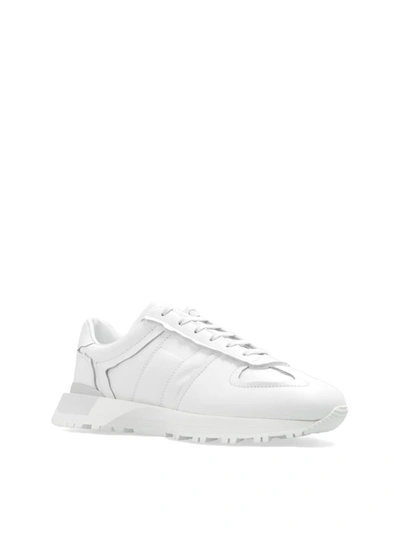 Shop Maison Margiela 50-50 Runner Sneakers In White