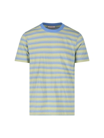 Shop Marni T-shirts And Polos In Blue