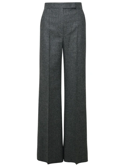 Shop Max Mara 'radiant' Two-tone Virgin Wool Pants In Grey