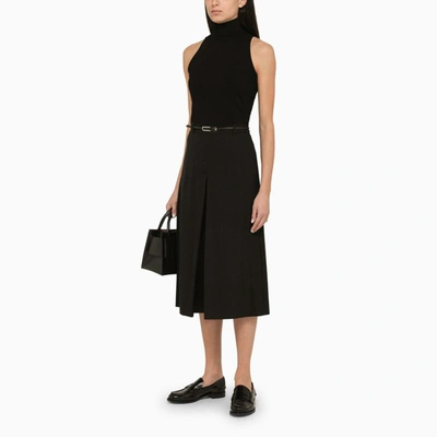 Shop Max Mara Studio Midi Skirt In Black