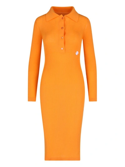 Shop Patou Dresses In Orange