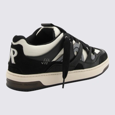 Shop Represent White And Black Leather Bully Sneakers
