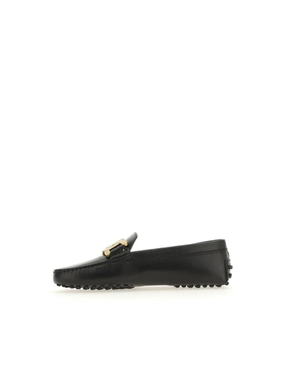 Shop Tod's Loafers In Nero