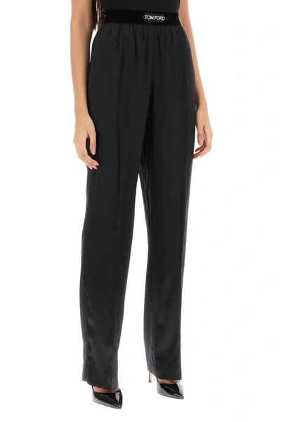 Tom Ford Black Pinched Seams Lounge Pants