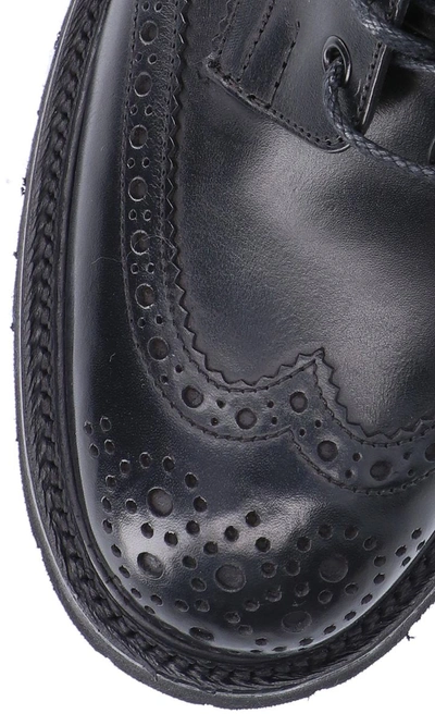 Tricker's Trickers Stow Vi-lite Brogue Boot In Black