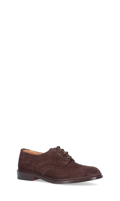 Shop Tricker's Flat Shoes In Brown