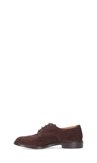 Tricker's Lace-up Shoes Featuring Brogue Detailing In Brown
