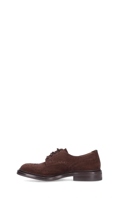 Shop Tricker's Flat Shoes In Brown