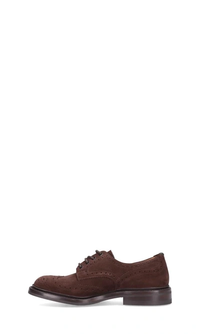 Tricker's Lace-up Shoes Featuring Brogue Detailing In Brown