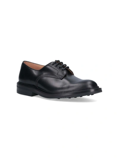 Shop Tricker's Flat Shoes In Black