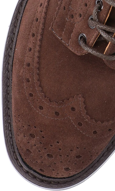 Tricker's Lace-up Shoes Featuring Brogue Detailing In Brown