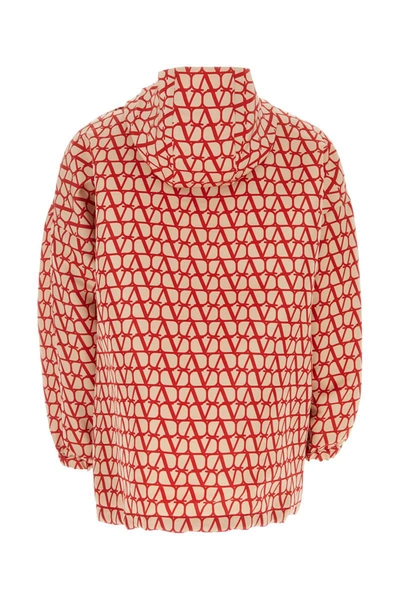 Valentino Anorak Con Stampa Toile Iconographe All Over In Multicolor
