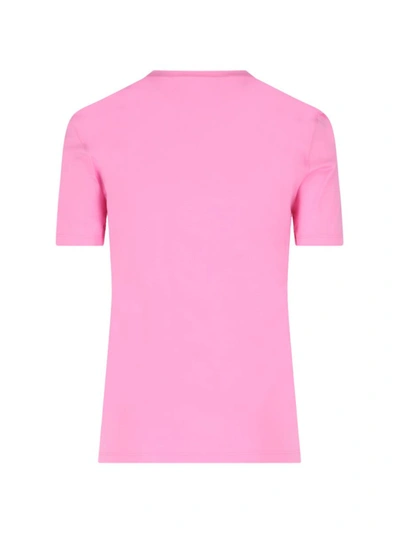 Shop Versace T-shirts And Polos In Pink