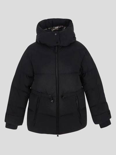 Shop Woolrich Matt Stretch Puffer Jacket In Black