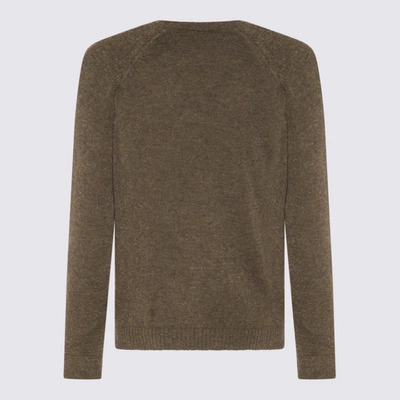 Shop Zanone Green Wool Blend Sweater