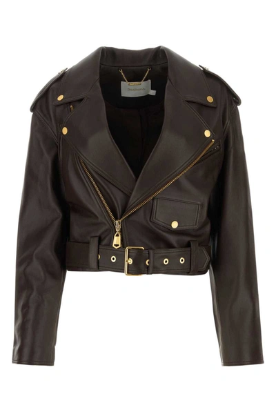 Shop Zimmermann Leather Jackets In Brown