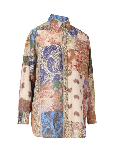 Shop Zimmermann Shirts In Multicolour