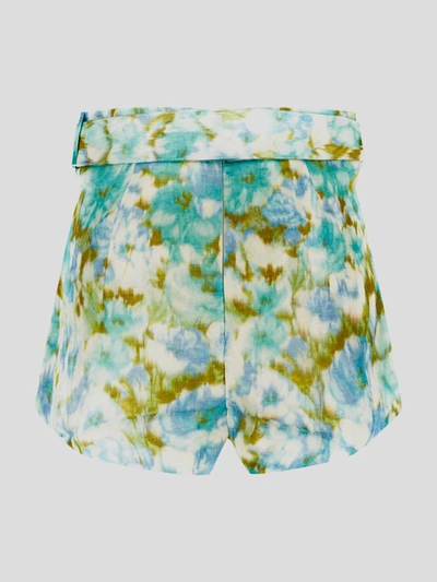 Shop Zimmermann Shorts In Acqua