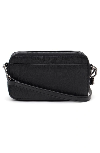 Shop Thacker Thacker Ronnie Pebbled Leather Crossbody Bag In Black