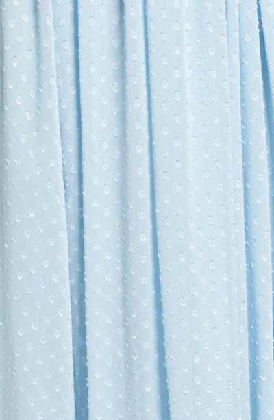 Chelsea28 Ruffle Neck Midi Dress In Blue Falls