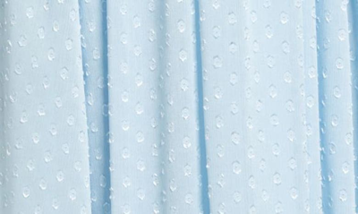 Chelsea28 Ruffle Neck Midi Dress In Blue Falls