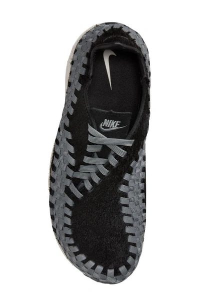 Shop Nike Air Footscape Woven Genuine Calf Hair Sneaker In Black/ Smoke Grey/ Sail
