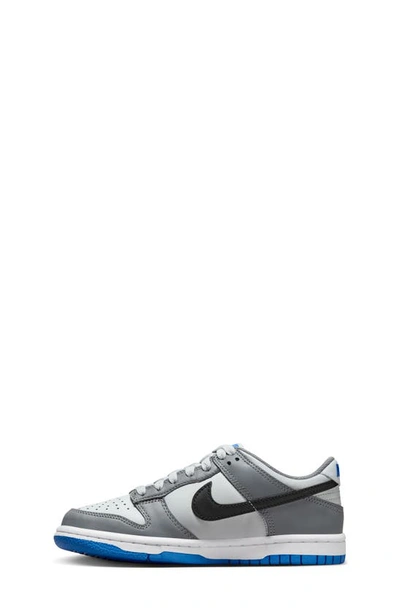 Shop Nike Kids' Dunk Low Basketball Sneaker In Cool Grey/ Black/ Platinum