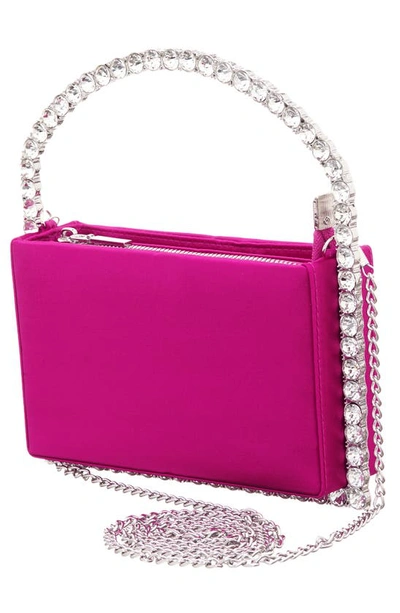 Shop Nina Crystal Frame Top Handle Bag In Parfait Pink