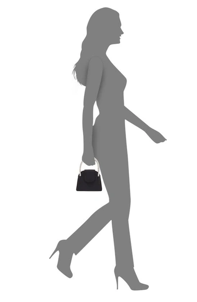 Nina Embellished Flap Satchel In Black