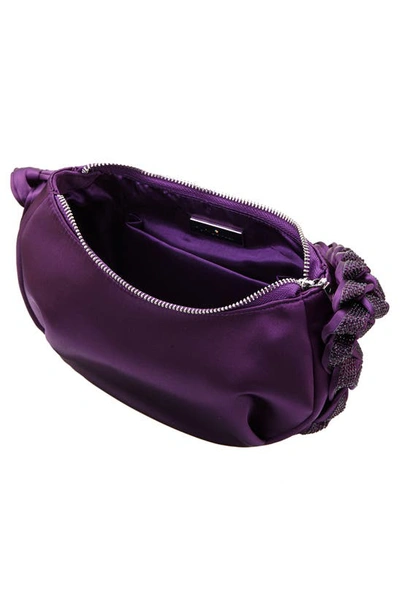 Shop Nina Braided Detail Hobo Bag In Eggplant
