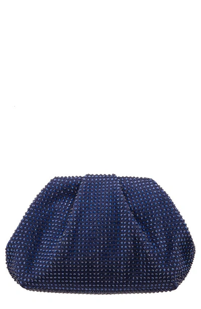 Shop Nina Crystal Frame Satchel In Navy Multi