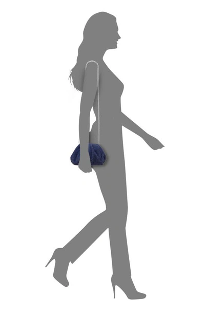 Nina Crystal Frame Satchel In Navy Multi