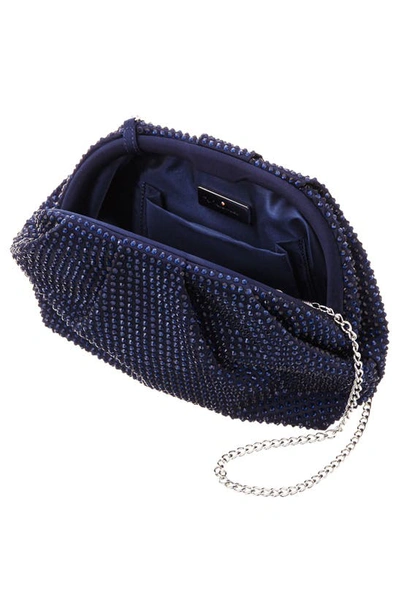Nina Crystal Frame Satchel In Navy Multi